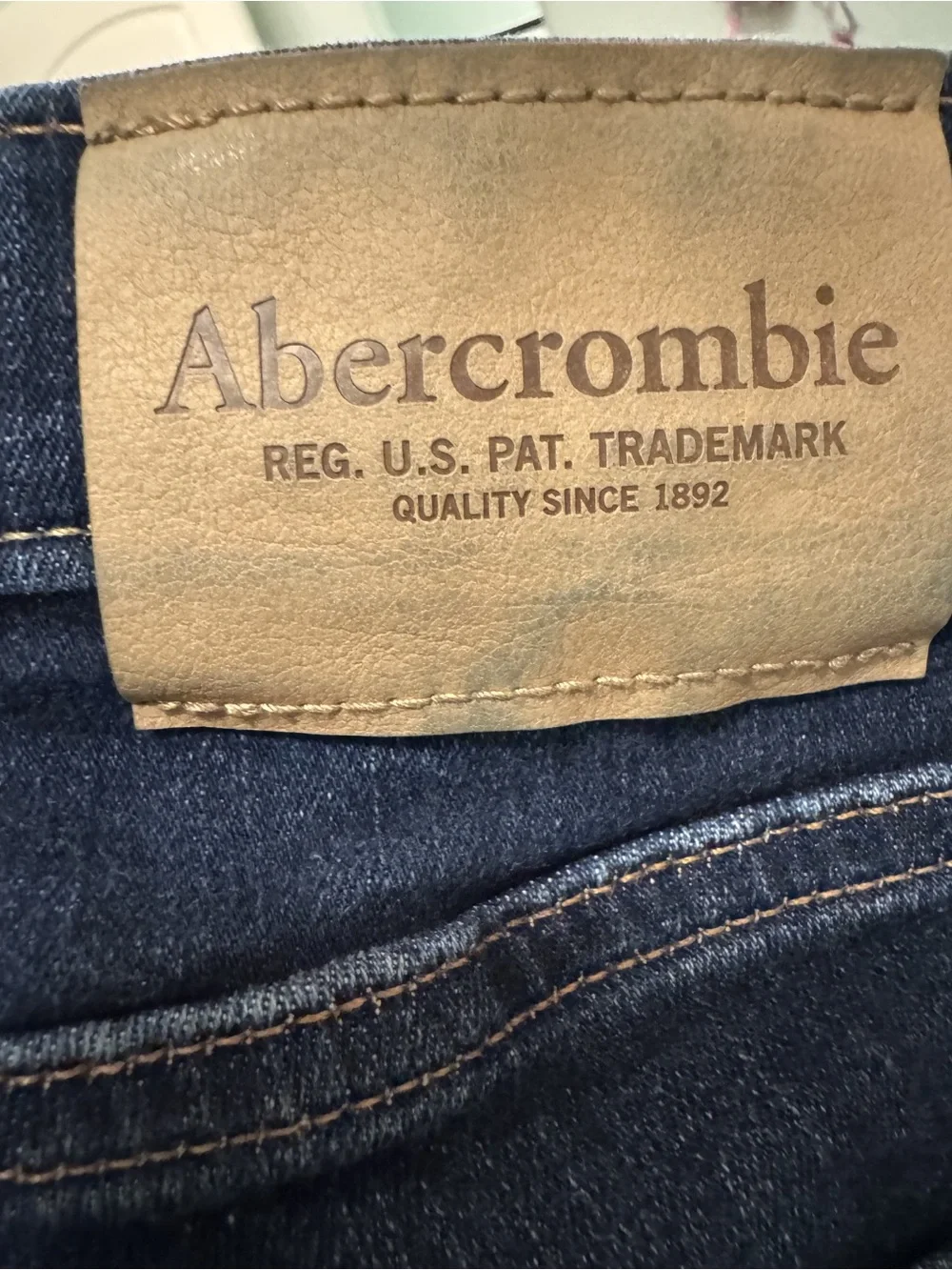 Abercrombie Kids Girls Size 5/6 Long Bootcut Dark Wash Jeans Boot Leg Denim